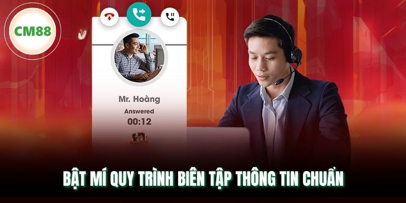 Bật mí quy trình biên tập thông tin chuẩn