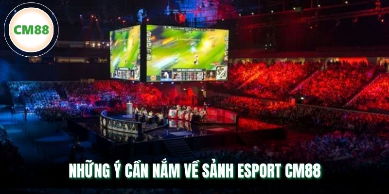 Những ý cần nắm về sảnh Esport CM88
